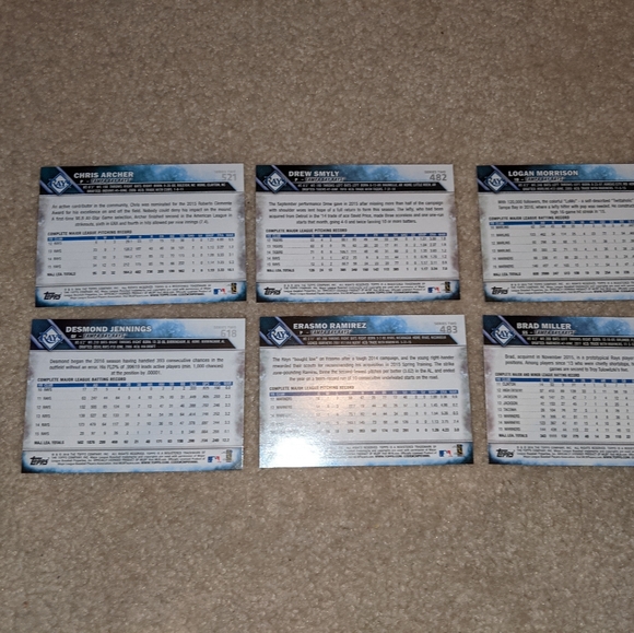 2017, 16, 15, 14 Tampa Bay rays lot of 15 - Picture 6 of 10